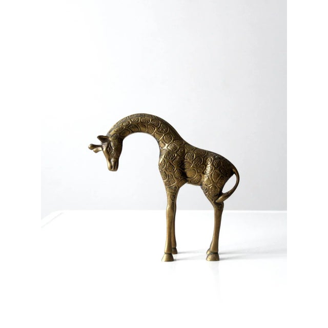 Mid-Century Brass Giraffe For Sale - Image 12 of 12