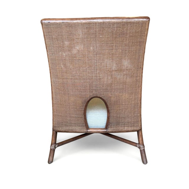 Modern Barbara Barry for McGuire Lounge Chair For Sale - Image 3 of 12