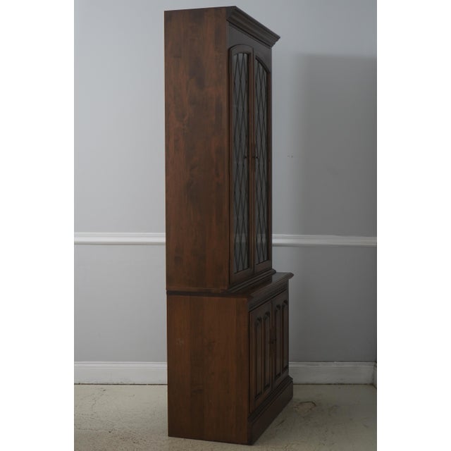 Age: Approx. 40 Years Old Details: Diamond Lattice Doors Maple Adjustable Shelves High Quality Construction Large...