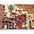 Antique Persian Heriz Serapi Rug, Hand-Knotted Wool, Geometric Medallion Pattern, Ivory & Rust-Red, 10x12 For Sale - Image 11 of 11