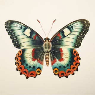18" X 18" 'Butterfly' - Original Botanical Fine Art Print, Unframed For Sale