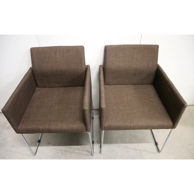 Vintage Italian Modern Armchairs in Metal, 1980s, Set of 2 For Sale - Image 14 of 15