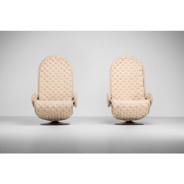 Model 123 Lounge Chairs attributed to Verner Panton for Fritz Hansen Denmark, 1973, Set of 2 For Sale - Image 18 of 18