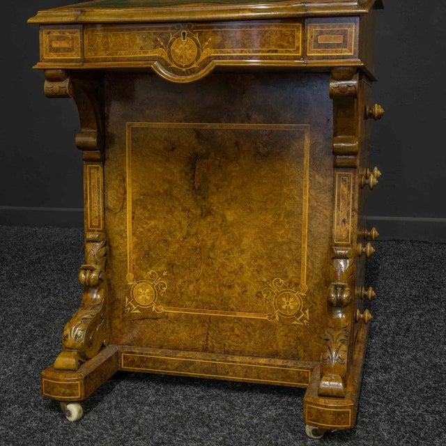 Victorian Walnut Davenport For Sale - Image 3 of 14