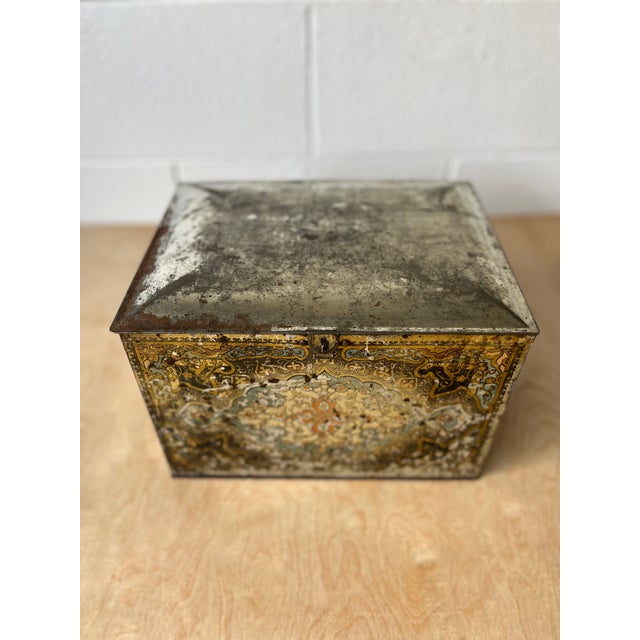 Metal Antique Tin Biscuit Box by by h.j. Heinz 57 Company For Sale - Image 7 of 11