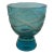 Vintage Waterford Polish Crystal Evolution Turquoise & White Rose Vase. For Sale