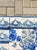 18th Century Portuguese Baroque Blue & White Flower Vase Tile Panel For Sale - Image 13 of 16