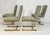 Charles Hollis Jones Set of 4 1980s igned Charles Hollis Jones Lucite & Brass Dining Chairs, Metric Line For Sale - Image 4 of 18