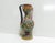Vintage Orvieto Hand-Painted Italian Majolica Vase. Tall, slender, with scrolling sculptural handles.