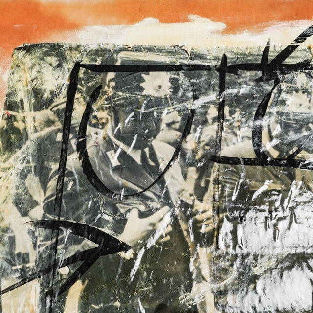 1990s Peter Robert Keil Large Political Mixed-Media Painting, Berlin 1995 For Sale - Image 4 of 11