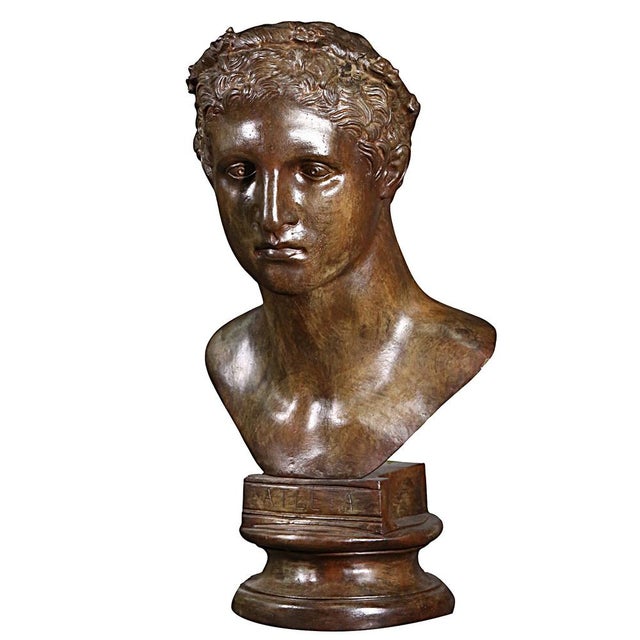 Athlete Bust, 21st Century, Bronze For Sale - Image 4 of 4