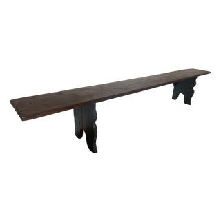 Antique Bench in Oak, 1890s For Sale