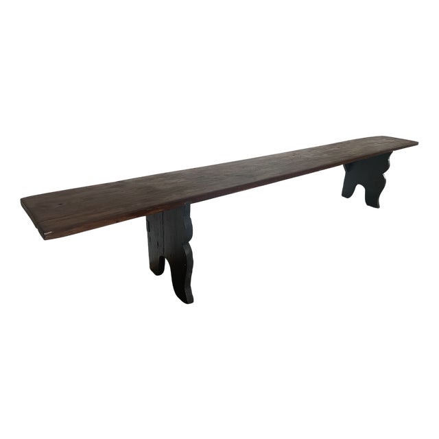 Antique Bench in Oak, 1890s For Sale