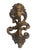 1971 Homco Hollywood Regency Gold Floral Wall Candle Sconce For Sale - Image 4 of 10