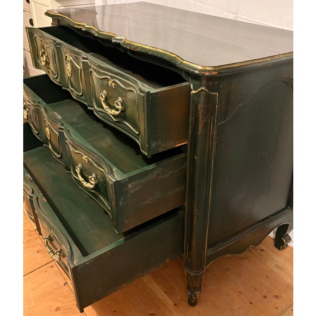 Late 20th Century Commode in the Style of a Louis XV Lyonnaise Commode For Sale - Image 9 of 17