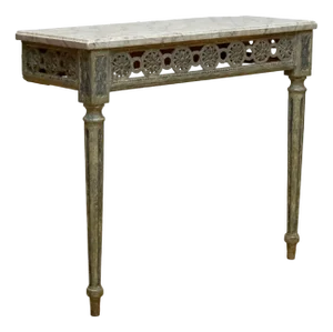 Antique Gustavian Swedish Painted Console, Early 18th Century