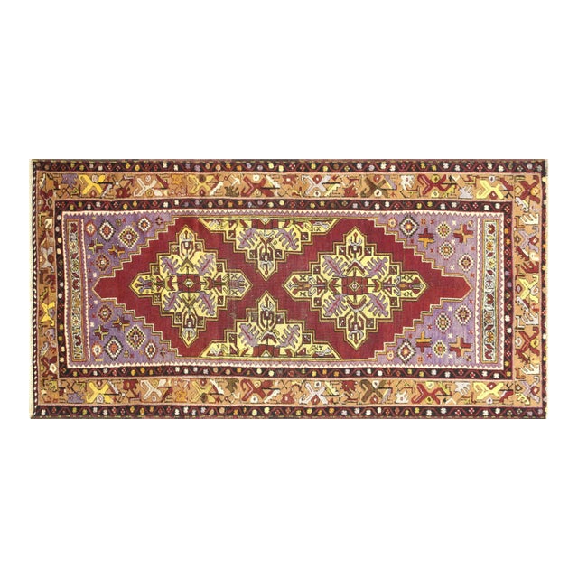 1960s Turkish Oushak Rug For Sale