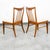 Wood Mid Century Modern Dining Chairs Set 6 Solid Stained Oak Keller Furniture Tan For Sale - Image 7 of 12