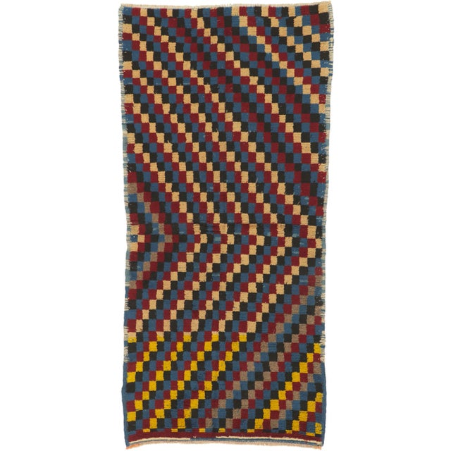 Mid 20th Century Vintage Turkish Tulu Rug, 03'10 X 08'02 For Sale - Image 10 of 10