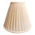 Pleated Ivory Empire Lampshade For Sale
