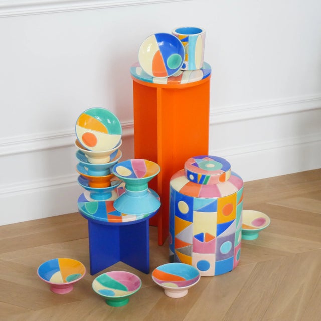 Cup Art Décool Emaux de Longwy - Model June by Nicolas Lequeux For Sale - Image 12 of 15