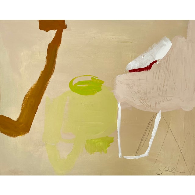 Banoffee, Original Abstract Painting by Genevieve Allen For Sale