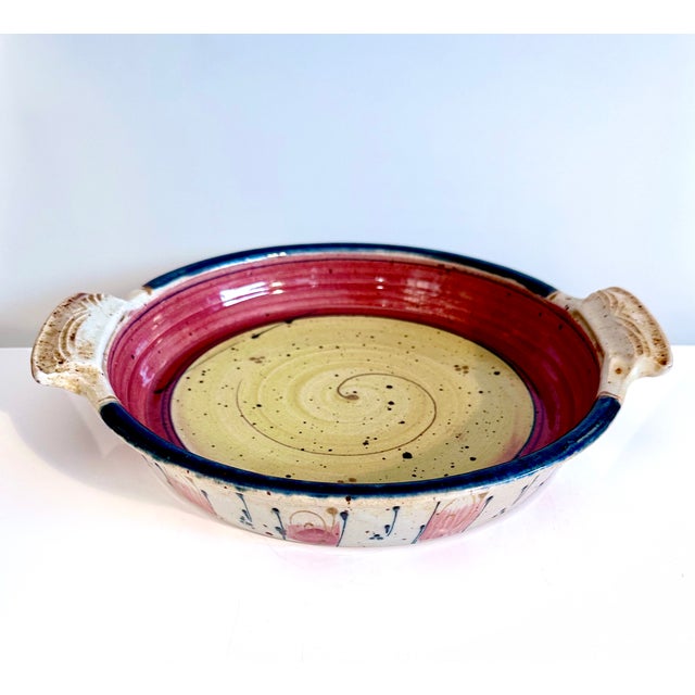 Studio Ceramic Art Tray, Germany, 1980s For Sale - Image 13 of 13