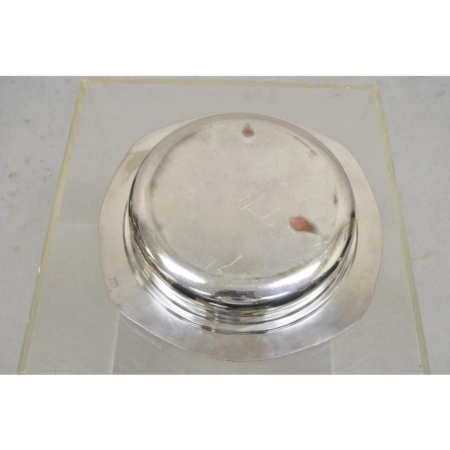 Vintage English Victorian Epc Silver Plated Lidded Dome Serving Platter Engraved For Sale - Image 9 of 12