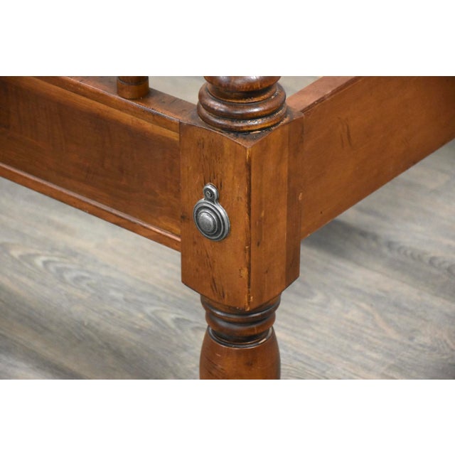 1960s 1960s Tall Rustic Solid Maple Queen Bed For Sale - Image 5 of 9