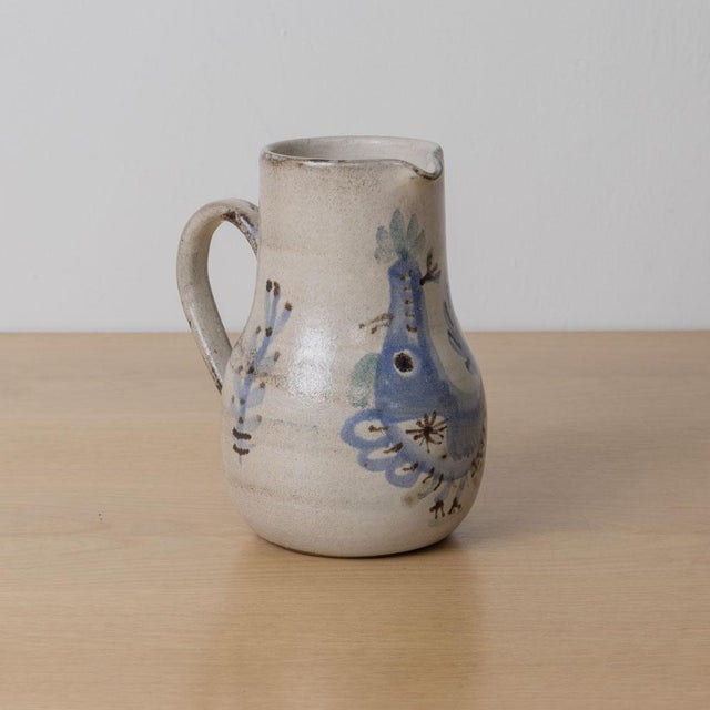 1950s French Ceramic Pitcher by Gustave Reynaud For Sale In Los Angeles - Image 6 of 11
