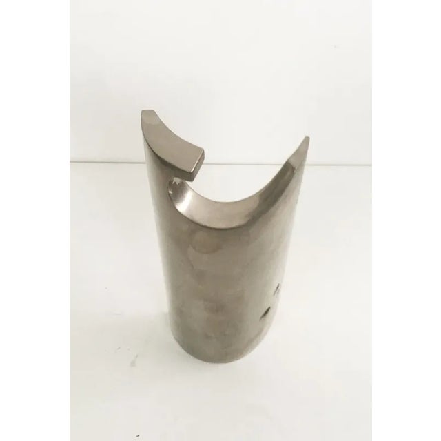 Edmondo Cirillo, Stele Abstract Sculpture, 1980s, Nickel Plated Bronze For Sale - Image 12 of 13