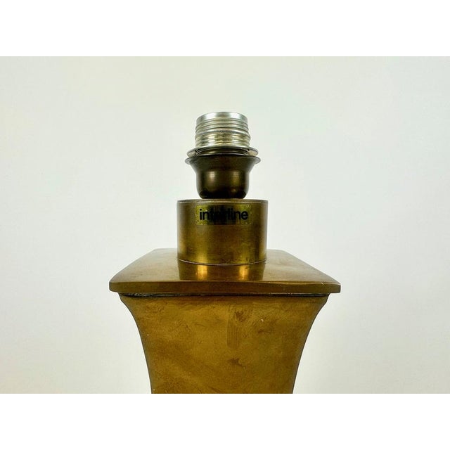 Mid-Century Modern Brass Table Lamp by Fuchs & Gilching for Reim Interline, 1970 For Sale - Image 9 of 12
