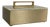 Revelation Modern Quartz and Satin Brass Box For Sale