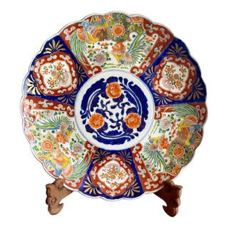 Large Antique Japanese Imari Plate, 1900 For Sale