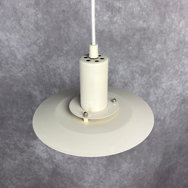 Metal Vintage Beige Ceiling Lamp from Lyfa, 1970s For Sale - Image 7 of 11
