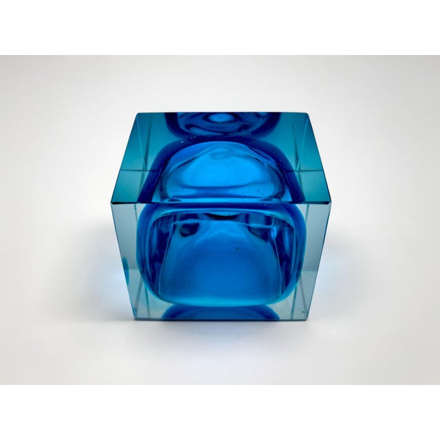 Sommerso Murano Glass Ashtray attributed to Flavio Poli for Seguso, 1970s For Sale - Image 6 of 11