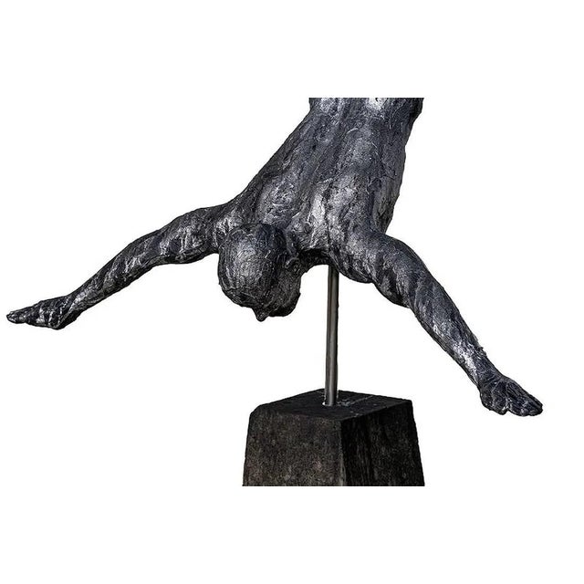 Free Fall Diver Marco Oliver Height 70.86 in, Width 66.92 in, Depth 9.85 in Resin