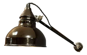 Wall Lamp with Large Enamel Shade from Rademacher