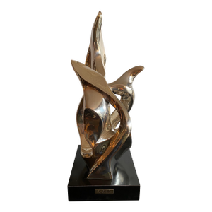1980s Seymour Meyer Abstract Bronze Up and Away