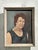 This Vintage Boho Original Oil Portrait on Canvas offers a timeless representation of a woman, finely detailed in a...