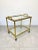 Brass Faux Bamboo Effect & Glass Serving Bar Cart, Italy, 1960s For Sale - Image 4 of 18