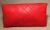 Chanel Red Quilted Leather CC Fold Over Clutch in excellent condition. Bright red quilted leather exterior trimmed with...