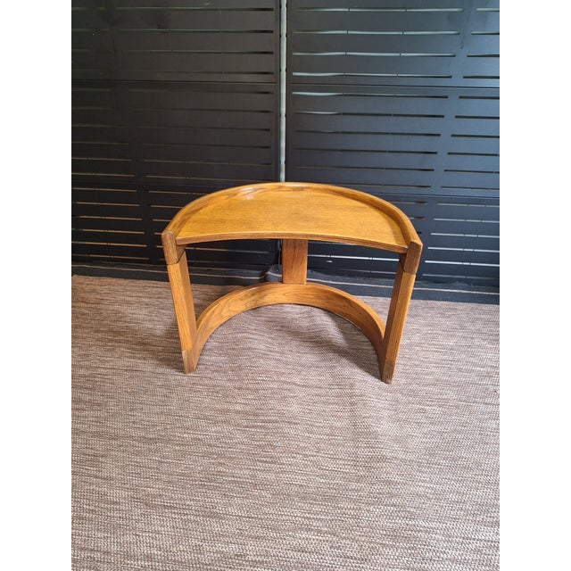 Vintage sculptural side table. Matching round side table and round coffee table also available.