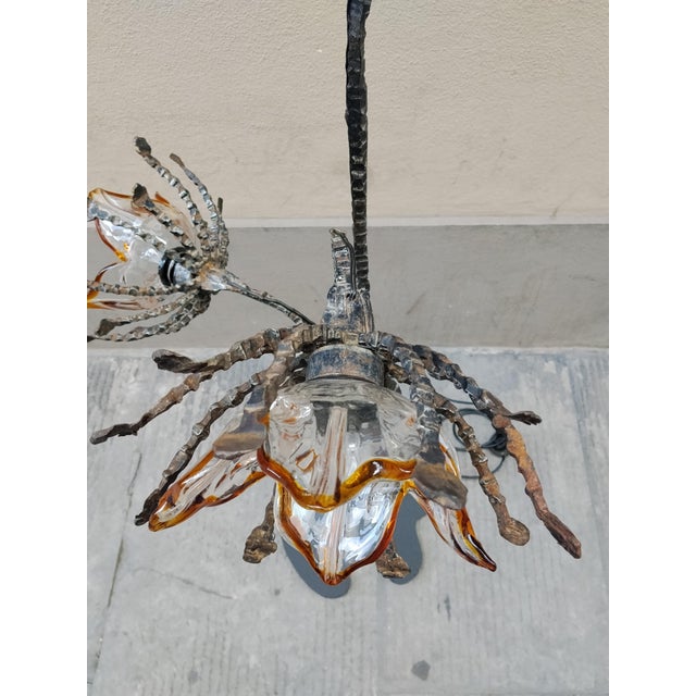 Black Brutalist Floor Lamp from Mazzega, 1960s For Sale - Image 8 of 18