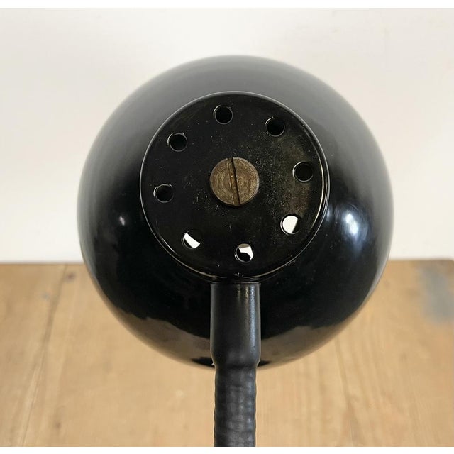 Black Industrial Gooseneck Table Lamp, 1960s For Sale - Image 13 of 16