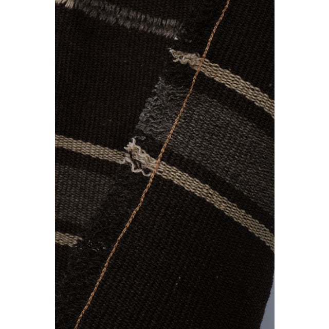 Turkish Striped Kilim Rug 5'6'' X 8'3'' For Sale - Image 11 of 12