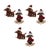 Red Plush Ski and Snowboard Dog Ornament (Set of 6) For Sale - Image 8 of 8