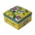 2020s Contemporary Yellow Flower Painting Square Porcelain Box - Jewelry Box For Sale - Image 5 of 8