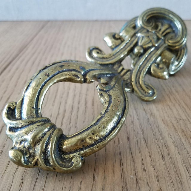 Vintage Solid Brass Door Knocker Chairish
