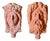 Bohemian Country Chic Terracotta Wall Planters with Patinated Divine Faces, Set of 2 For Sale